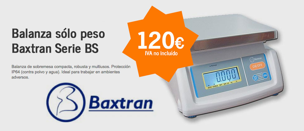 Balanza sólo peso Baxtran Serie BS - mercabalanza, todo para tu negocio en valencia